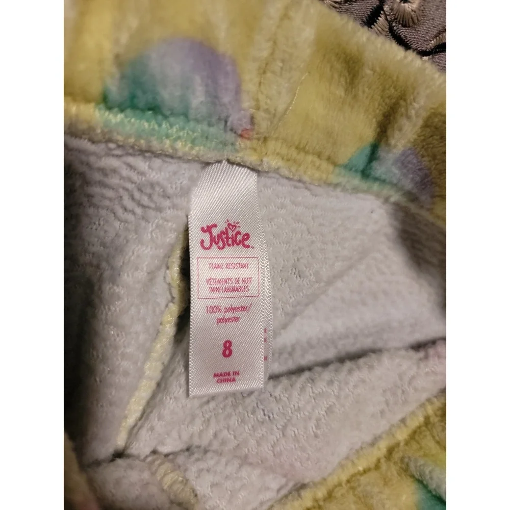 Justice llamacorn llama‎ unicorn pajamas fuzzy pants size 8 winter